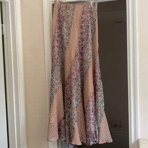 Free People Floral Maxi Skirt